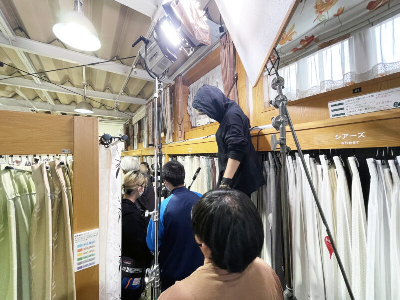 日本映画大学の学生さんが撮影実習で森の風に 日本映画大学の学生さんが撮影実習で森の風に