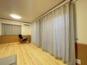 カーテン-リネン-自然素材-オーダーカーテン-戸建て-町田市-リノベーション-おしゃれ-02